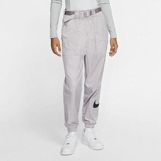 Pantaloni Nike Sportswear Woven Swoosh Barbati Argintii Negrii | AETG-68340